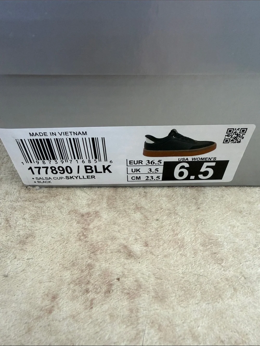 Skechers Women's Mark Nason Black Sneakers with Gum Brown Sole